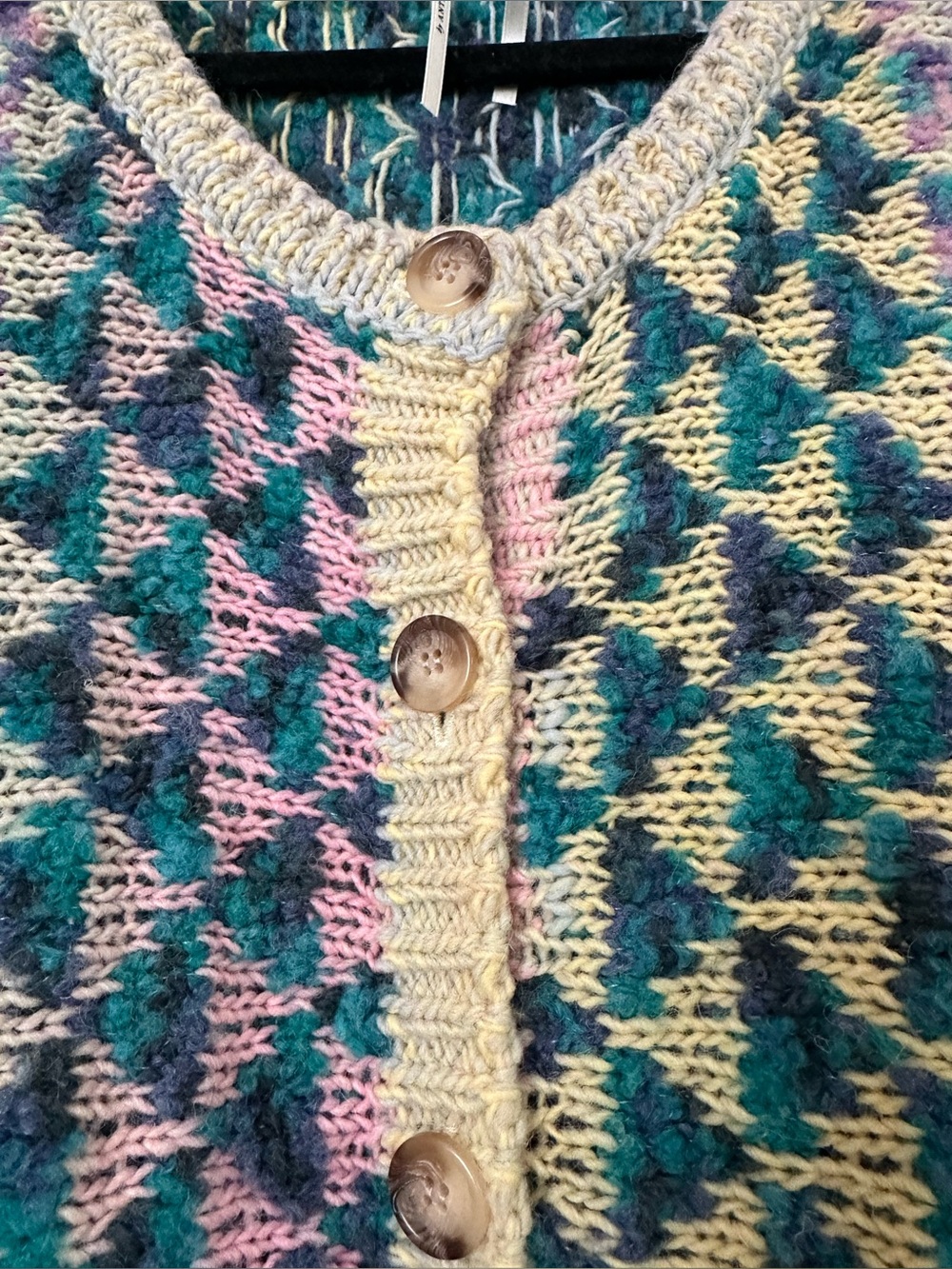 Anthropologie textured cardigan sweater size large - Picture 8 of 13